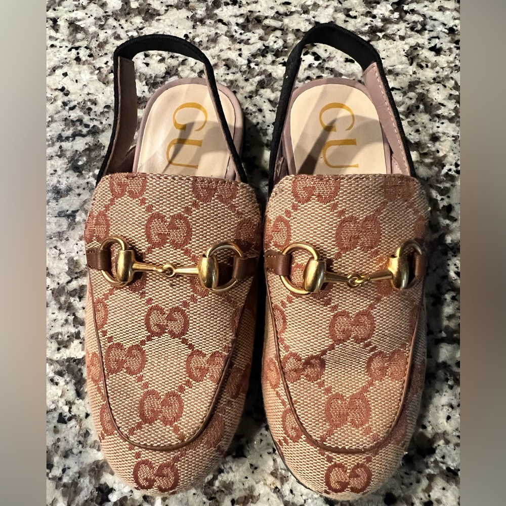Authentic Kids Gucci Slingback Shoes